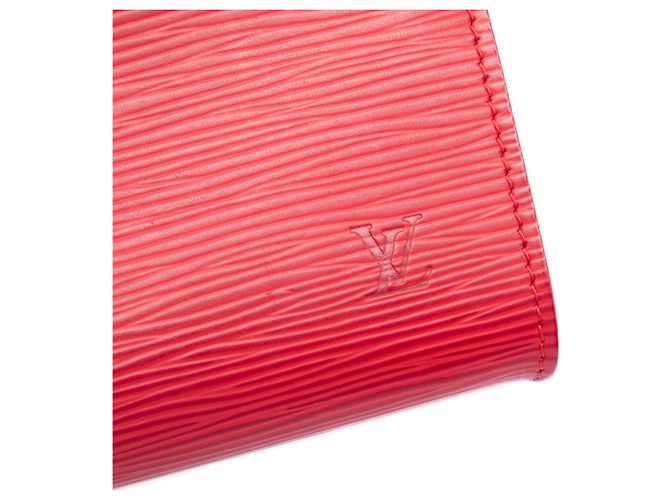 Borsetta Louis Vuitton Red Epi Bucket PM Rosso - vista 5