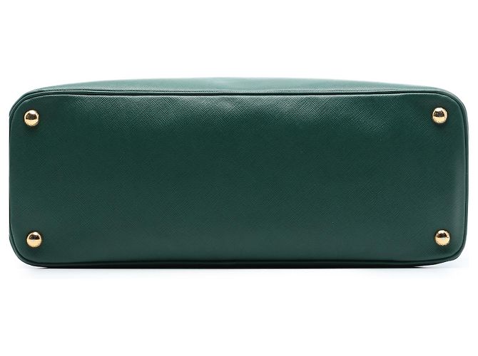 Borsa Prada Green Large Saffiano Lux Promenade Satchel Verde - vista 3