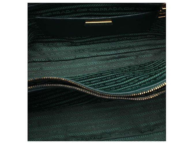 Borsa Prada Green Large Saffiano Lux Promenade Satchel Verde - vista 5