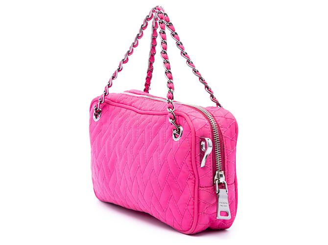 Borsa Prada Pink Impuntu Tessuto con catena Rosa - vista 2
