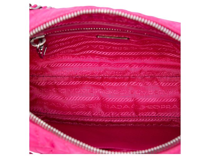 Borsa Prada Pink Impuntu Tessuto con catena Rosa - vista 4