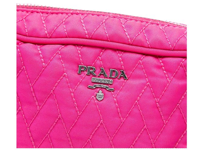 Borsa Prada Pink Impuntu Tessuto con catena Rosa - vista 5