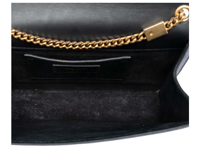 Saint Laurent Black Medium Smooth Calfskin Classic Monogram Kate Tassel Crossbody - vista 4