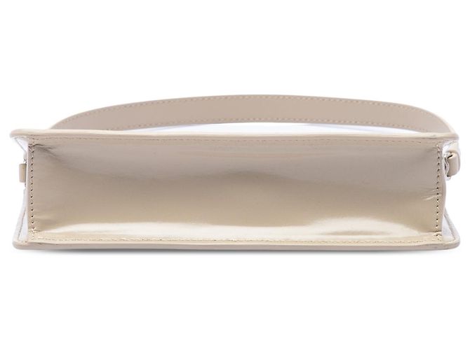 Borsa a spalla Prada Mini in pelle Spazzolato Beige - vista 3