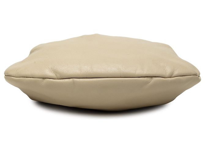 Borsa Hobo Gucci in vitello beige borchiata con Bamboo - vista 3