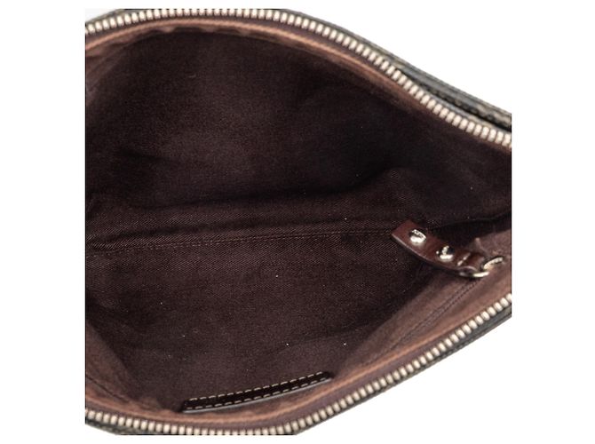 Borsa a tracolla LOEWE Brown Anagram Coated Canvas Marrone Marrone scuro - vista 4