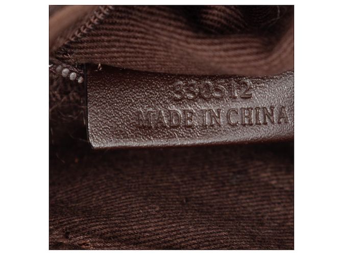 Borsa a tracolla LOEWE Brown Anagram Coated Canvas Marrone Marrone scuro - vista 6