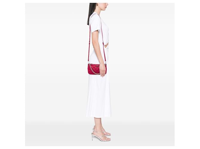 Saffiano Borsa Prada Pink Impuntu Tessuto Satchel Rosa - vista 6