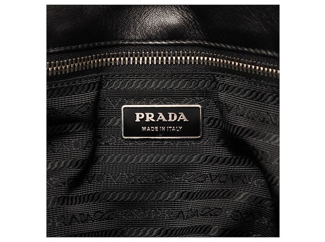 Borsa Tote Prada in Tessuto Gaufre nera Nero - vista 5