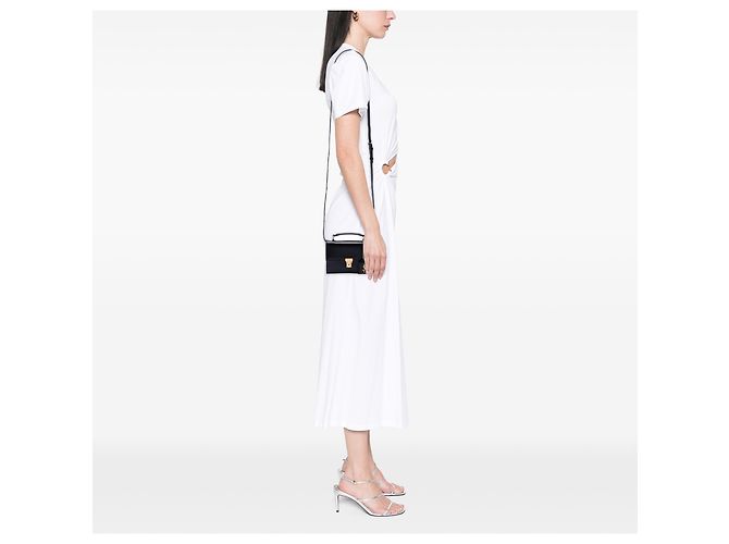 Saint Laurent Borsa Satchel High School Mini in pelle di vitello liscia nera Nero - vista 6