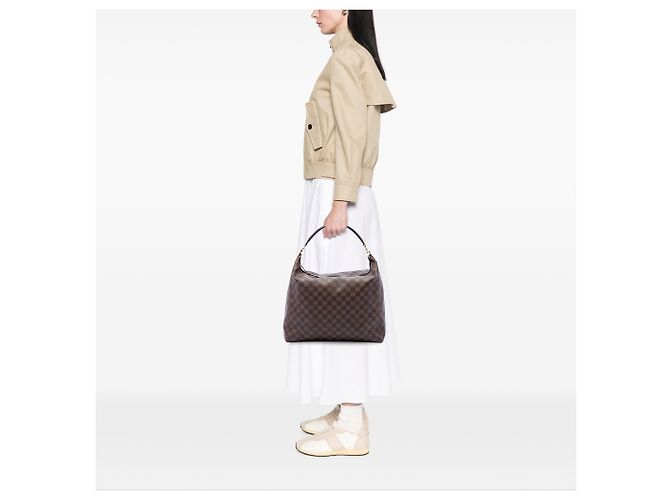 Louis Vuitton Brown Damier Ebene Portobello GM Braun - Ansicht 6