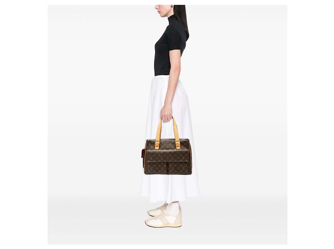 Louis Vuitton Brown Monogram Multipli Cite Marrone - vista 8