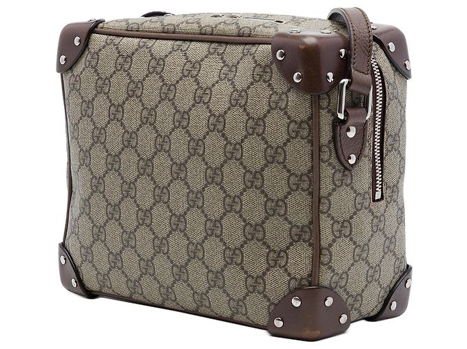 Borsa a tracolla Gucci Beige GG Supreme Soft Trunk - vista 2