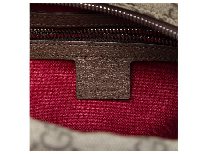 Borsa a tracolla Gucci Beige GG Supreme Soft Trunk - vista 5