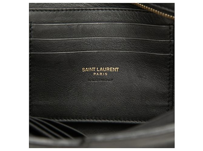 Saint Laurent Black Toy Leather Monogram Cabas Nero - vista 5