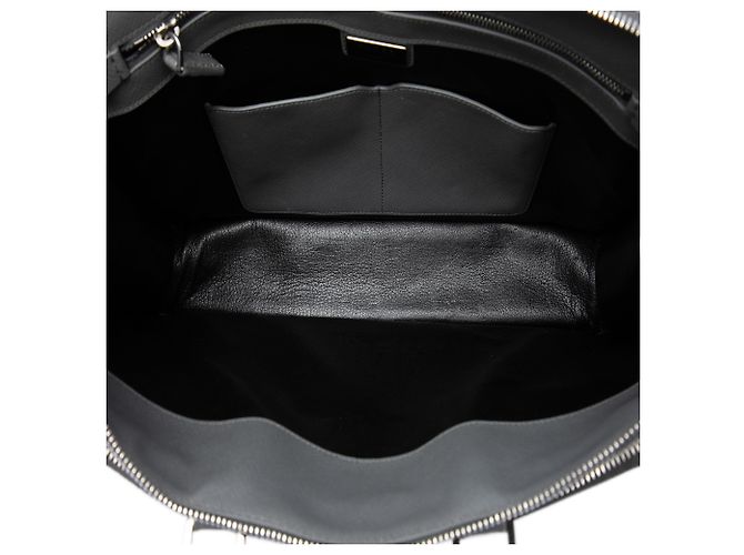 Borsetta da lavoro Prada Gray Saffiano Marrone - vista 4
