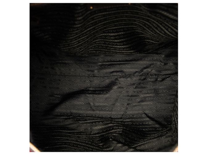 Borsa Tote Convertibile Prada in Velluto Jacquard Floreale Viola Porpora - vista 4