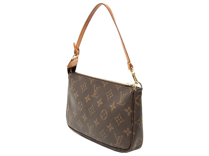 Louis Vuitton Brown Monogram Pochette Accessoires Marrone - vista 2