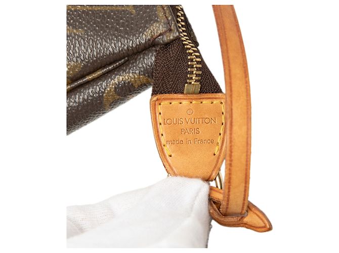Louis Vuitton Brown Monogram Pochette Accessoires Marrone - vista 5