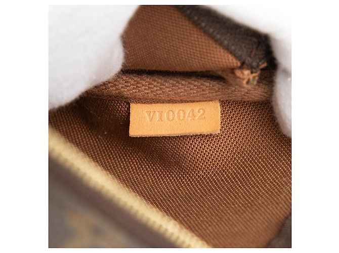 Louis Vuitton Brown Monogram Pochette Accessoires Marrone - vista 6