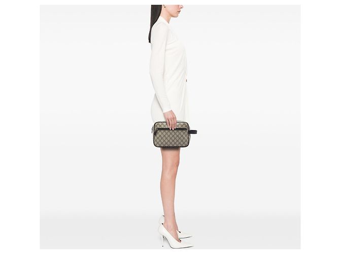 Pochette Gucci Beige GG Supreme - vue 5
