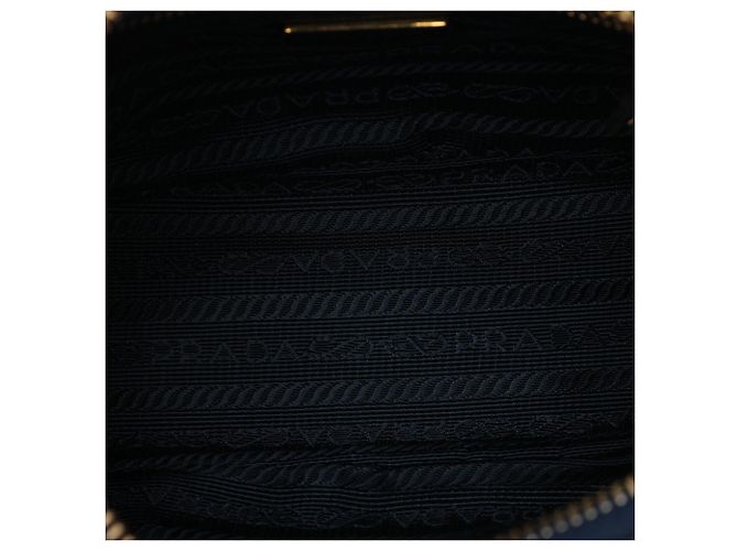 Clutch Dome Saffiano Bicolore Blu Prada - vista 4