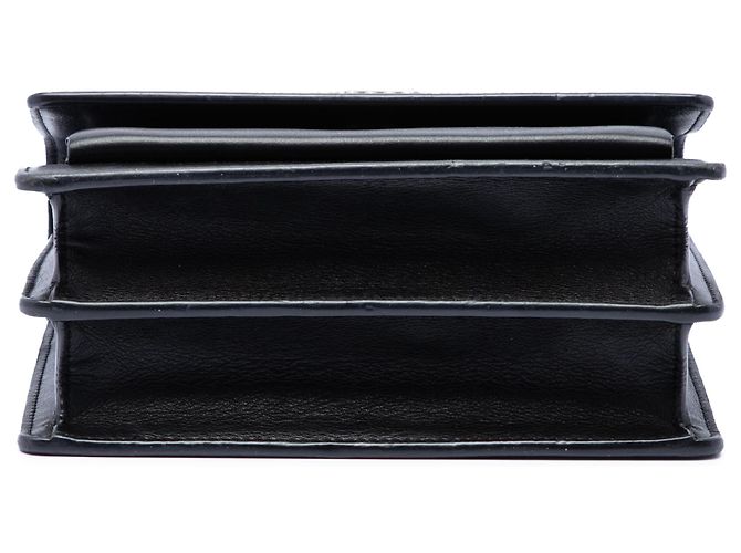 Saint Laurent Black Small Studded Calfskin Monogram Sunset Crossbody Nero - vista 3