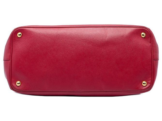 Borsa Satchel Prada Galleria Lux Large in Saffiano Rossa Rosso - vista 3