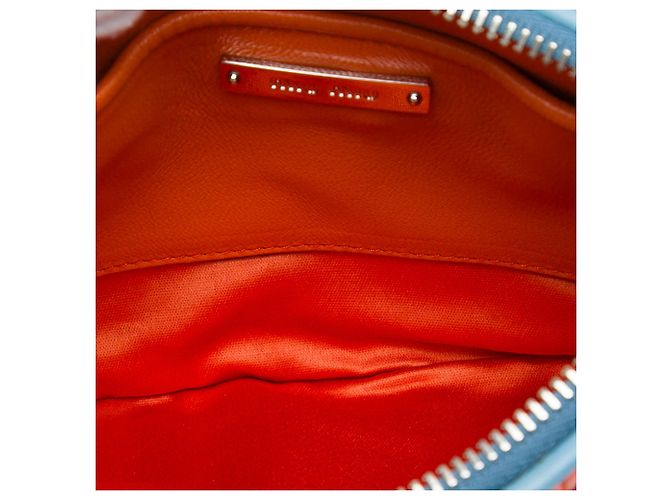 Clutch Miu Miu Matelassé in Nappa Bicolore Arancione - vista 4