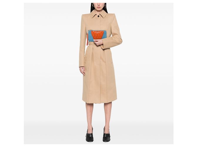Clutch Miu Miu Matelassé in Nappa Bicolore Arancione - vista 5