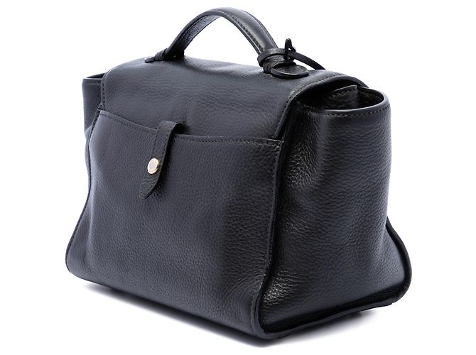 Borsa Satchel Prada Black Vitello Daino Soundlock Nero - vista 2