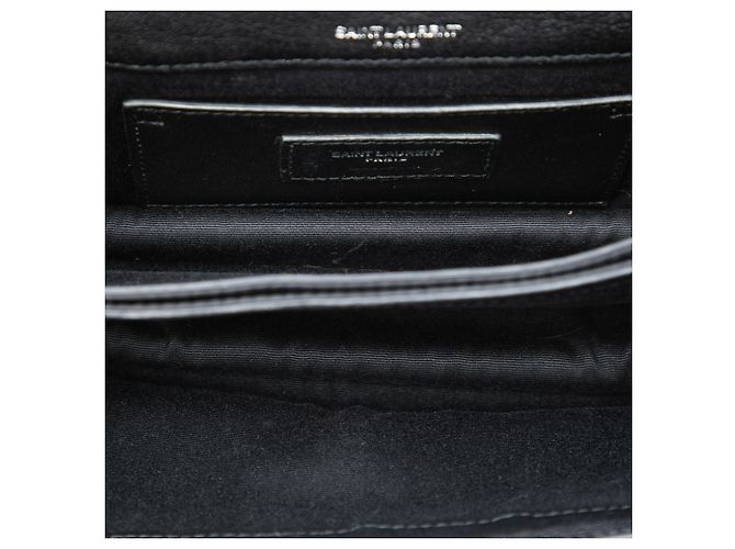 Saint Laurent Black Small Calfskin Monogram Sunset Crossbody Nero - vista 4
