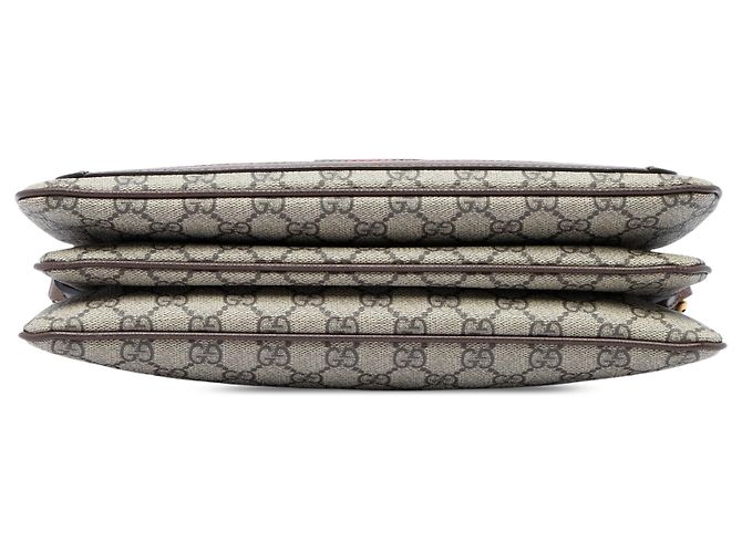 Gucci Beige Medium GG Supreme Web Ophidia Crossbody - vista 3