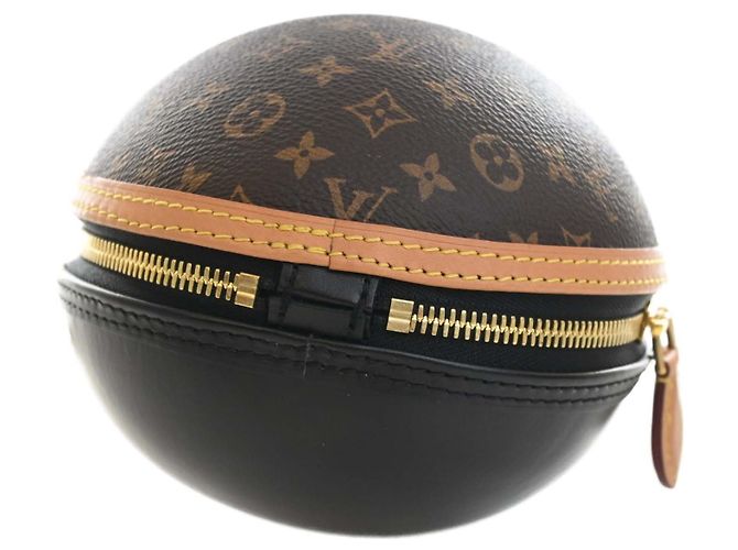 Borsa Egg Louis Vuitton in Monogram marrone e pelle di vitello - vista 6