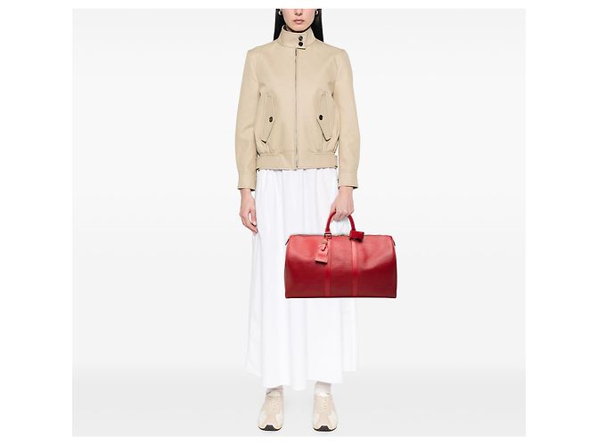Louis Vuitton Red Epi Keepall 45 Rosso - vista 8