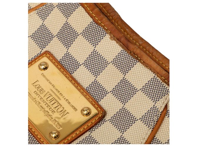 Louis Vuitton White Damier Azur Galliera PM Bianco - vista 6