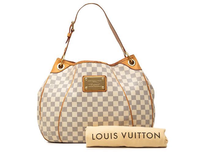 Louis Vuitton White Damier Azur Galliera PM Bianco - vista 9