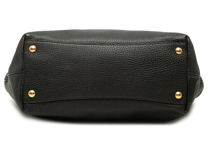 Miu Miu Tote Aperta Convertibile in Vitello Daino Nero - vista 3