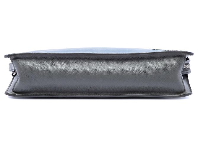 Clutch Prada Blue Saffiano Cruise Ship Voyage Blu scuro - vista 3