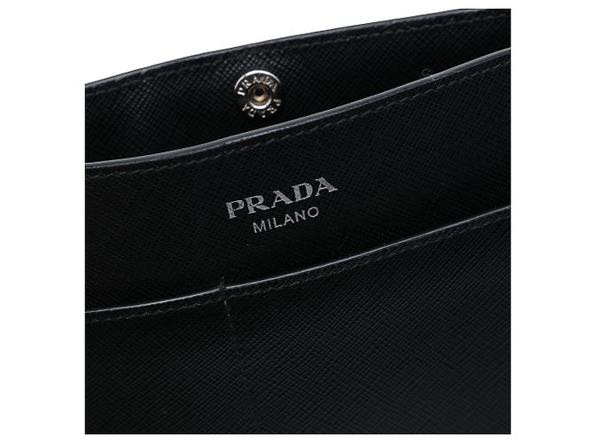 Borsa Prada Black Saffiano Soft Bandoliera Nero - vista 5