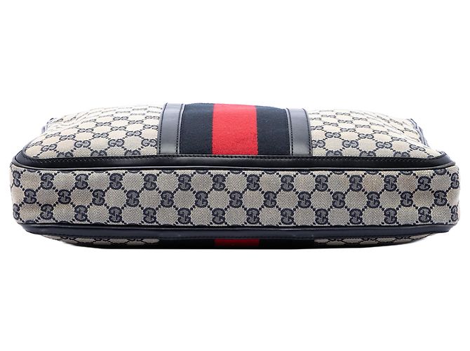 Borsetta Gucci Beige GG Canvas Web - vista 3
