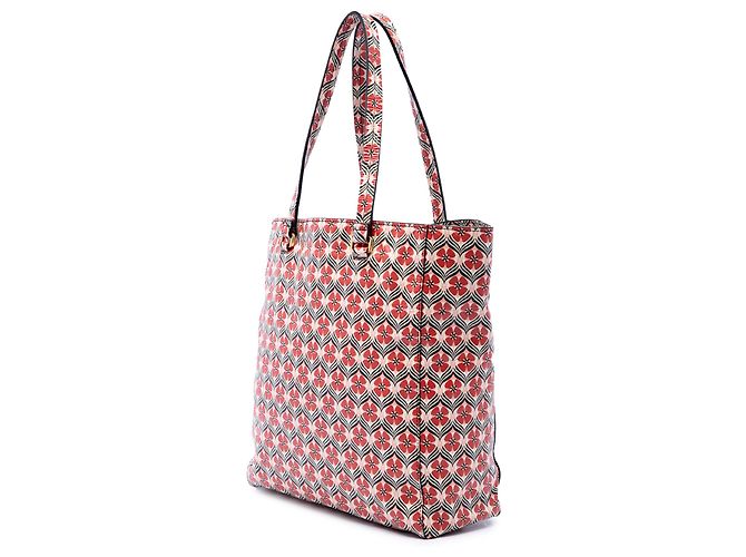 Tote Miu Miu in pelle rossa Madras Floral Rosso - vista 2
