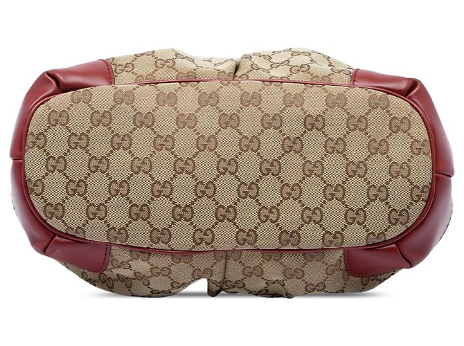 Borsa Satchel Gucci Beige GG Canvas Sukey - vista 3