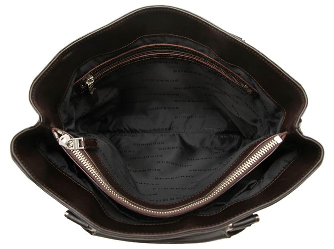 Borsa Tote Burberry Beige House Check Canvas - vista 4