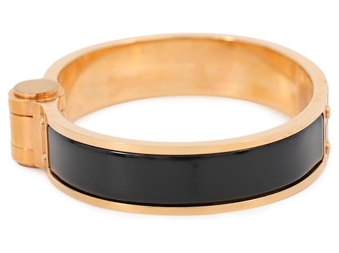 Hermès Bracciale Charm Hermes Charnière PM Black Nero - vista 2