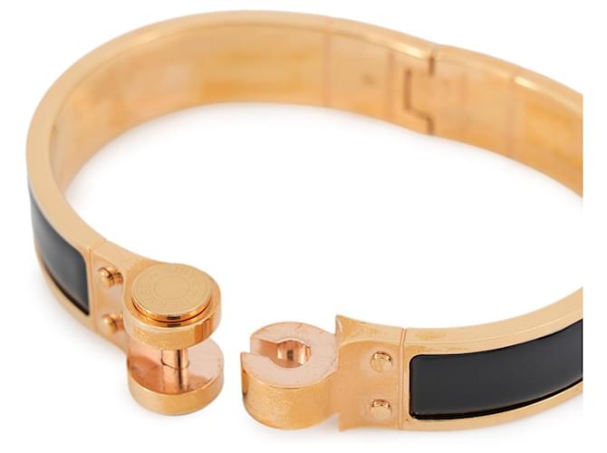 Hermès Bracciale Charm Hermes Charnière PM Black Nero - vista 5