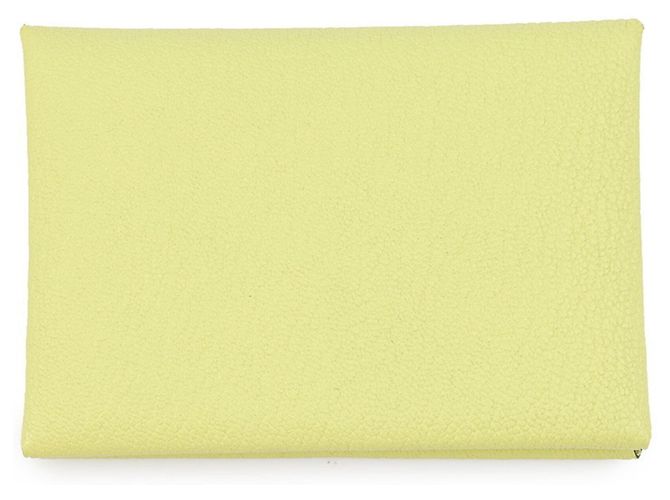 Hermès Monedero Hermes Calvi Duo Lime Dorado - vista 3