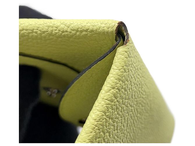 Hermès Monedero Hermes Calvi Duo Lime Dorado - vista 6