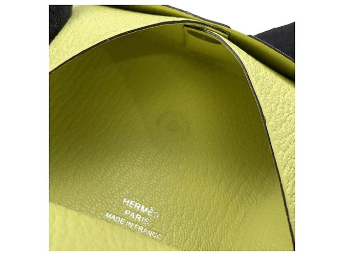 Hermès Monedero Hermes Calvi Duo Lime Dorado - vista 8