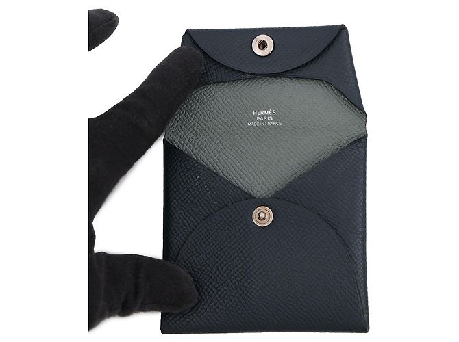 Hermès Bastia Verso Coin Case Blau - Ansicht 4